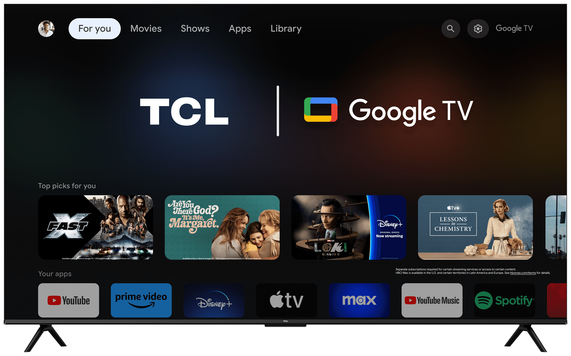 85" TCL 85V6B