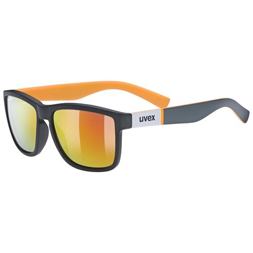 Uvex LGL 39, grey mat orange/mirror red