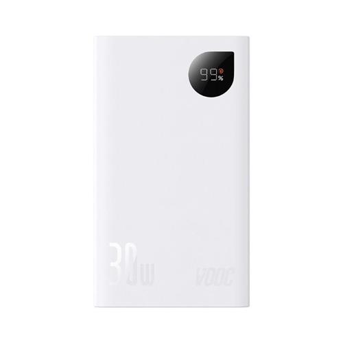 Baseus Adaman2 powerbanka s digitálním displejem 20000mAh 30W (VOOC) bílá