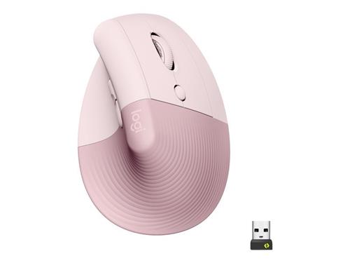 Logitech Lift Vertical Ergonomic Mouse Dark Rose