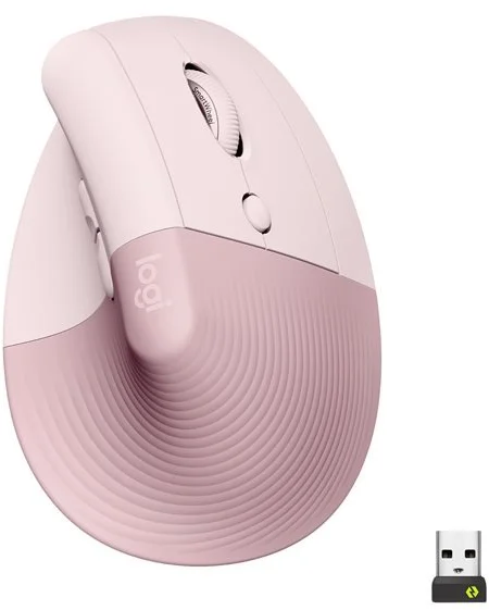 Logitech Lift Vertical Ergonomic Mouse Dark Rose