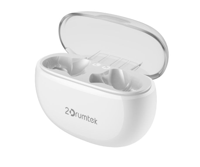 A4Tech bezdrátová sluchátka B25, TWS, Bluetooth, bílá