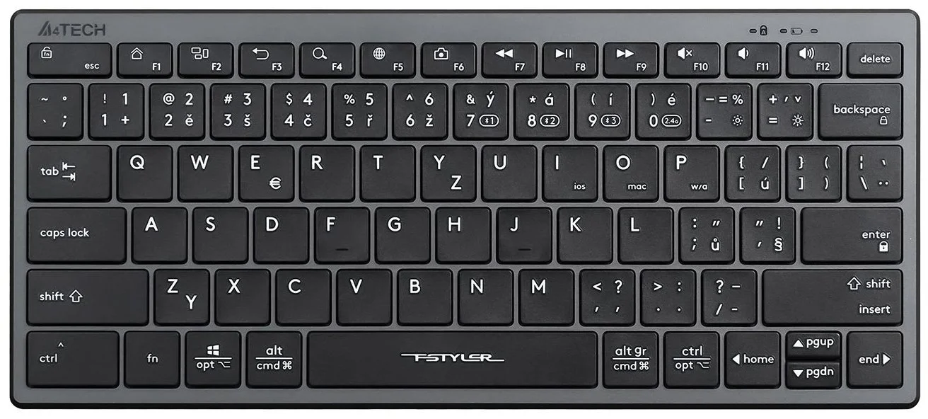 A4Tech FBX51C, sivá, CZ/SK