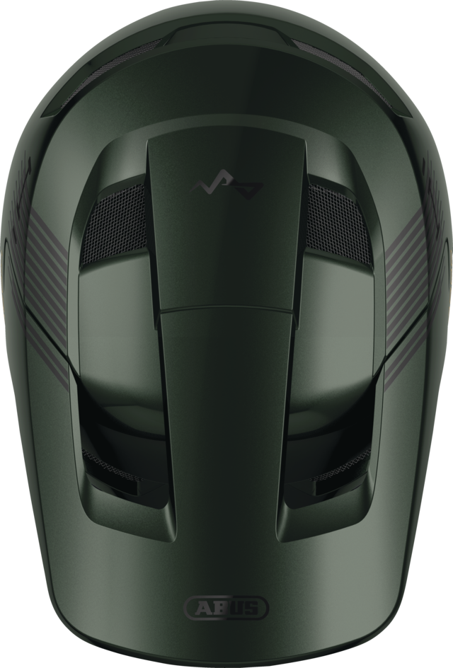 Abus HiDrop moss green vel.S (55-56) / celoobličejová přilba