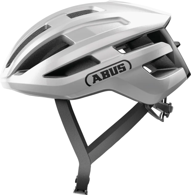 Abus PowerDome lesklá strieborná veľkosť L (57-61)