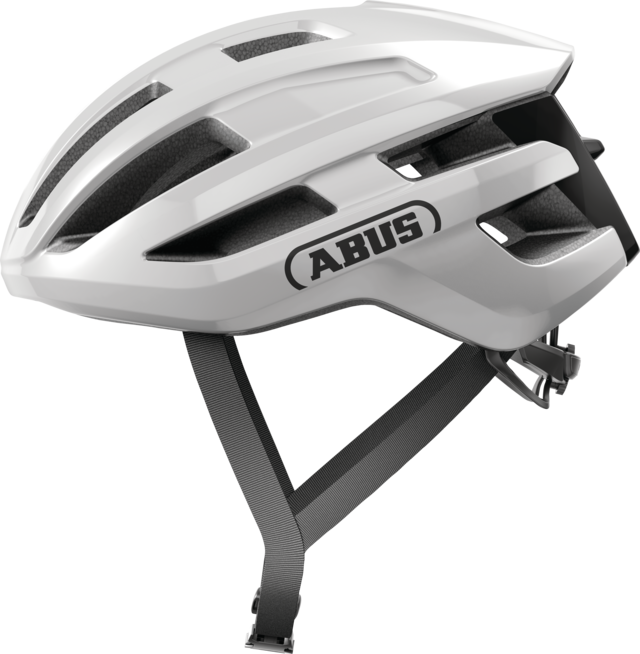 Abus PowerDome shiny white vel.L (57-61)