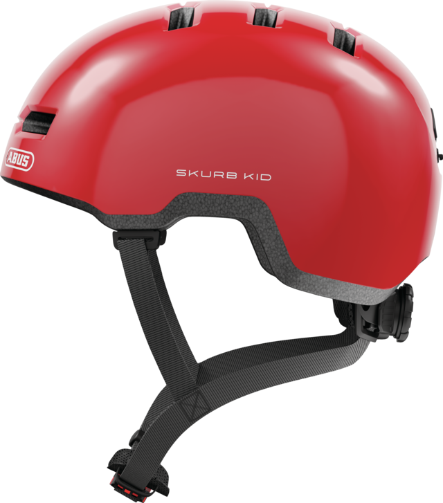 Abus Skurb Kid shiny red vel.M (50-55) / dětská helma