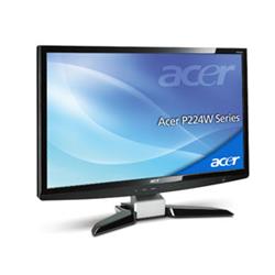 ACER 22''LCD P224WAbmid 1680×1050, 10000:1, 300cd/m2, 2MS, DVI, HDMI, repro, black, ACM