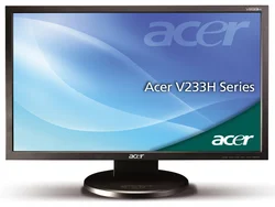 ACER 23''LCD V233Hbd 1920×1080,40000:1,300cd/m2, 5MS, DVI, Black