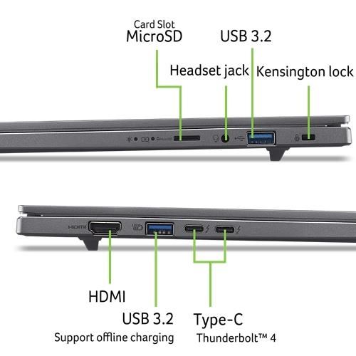 Acer Aspire 16 AI Gray (A16-52M-77TH) (NX.JLSEC.00E)