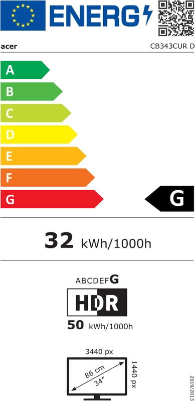 Acer CB343CUR Dbemiiphcuzx 34" (UM.CB3EE.D07)
