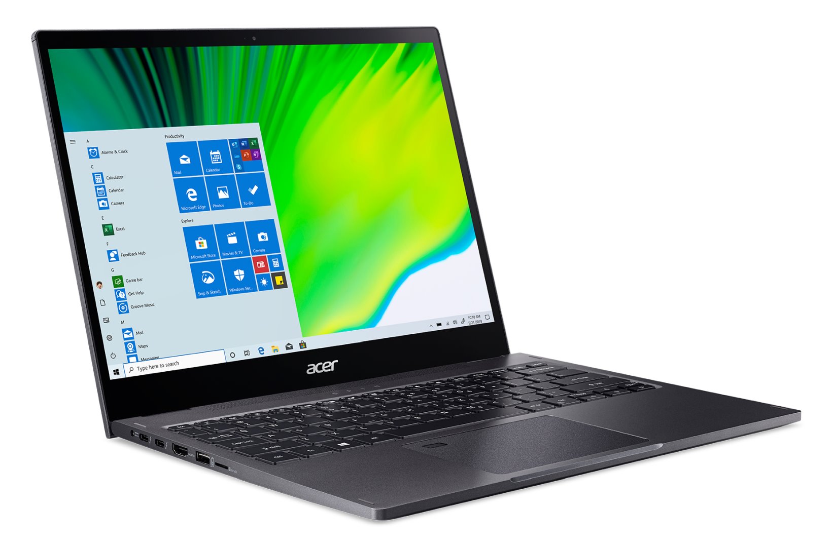 Acer Spin 5 Steel Gray celokovový (SP513-54N-55C7) (NX.HQUEC.001