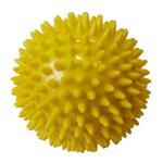 ACRA Masážna lopta priemer 7,5 cm žltá