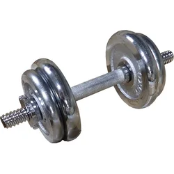 ACRA Nakládací činka jednoruční, chromovaná 10kg 