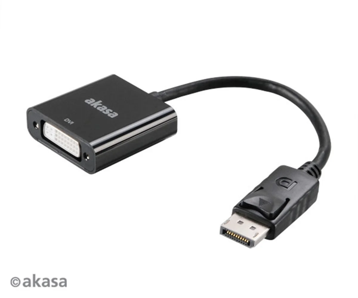 Adaptér AKASA DisplayPort na DVI, 20 cm