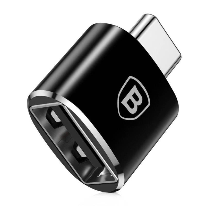 Adaptér Baseus z USB-A na USB-C černý