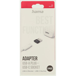 Adaptér Hama USB-A na USB-C, kompaktný, 3 ks