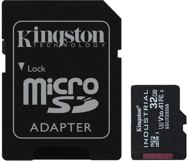 Adaptér Kingston microSDHC 32GB Industrial SD