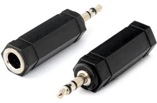 Adaptér PremiumCord 3,5 mm stereo jack - 6,3 mm stereo jack samec/samica
