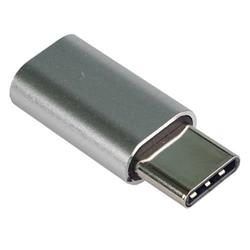 Adaptér USB 3.1 konektor C/male - USB 2.0 /female, stříbrný kur31-06 - Kabely + redukce