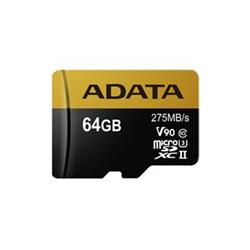 ADATA MicroSDXC Premier ONE 64GB UHS-II U3 Class 10 + SD adaptér