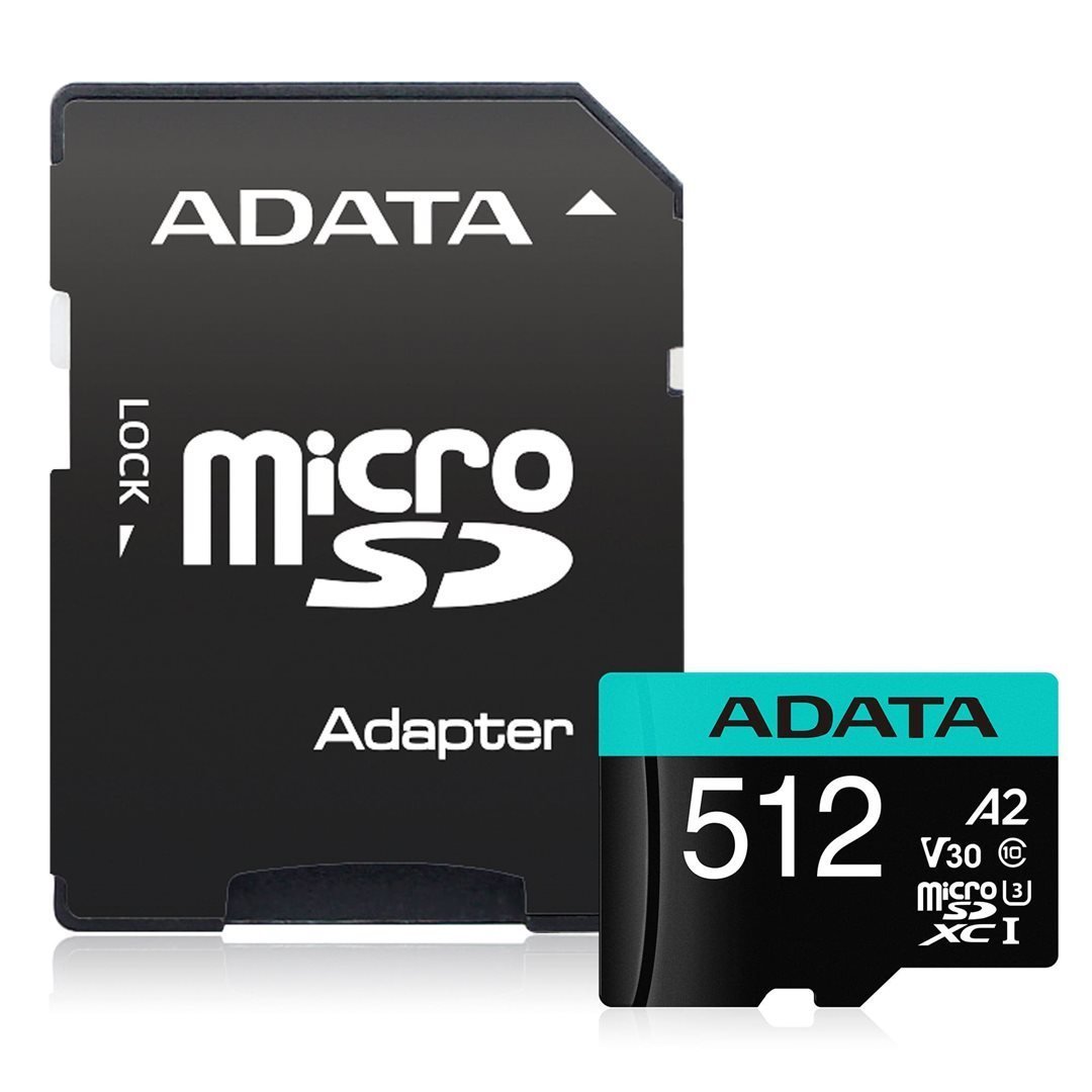 ADATA Premier Pro microSDXC 512GB Class 10 UHS-I U3 100/80MB/s + SD adaptér