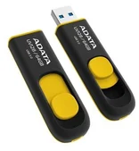 ADATA UV128 DashDrive 64GB černý/žlutý (AUV128-64G-RBY) - USB Flash disky