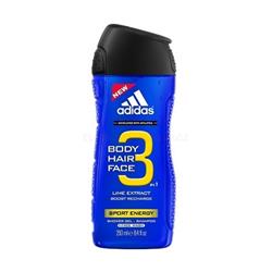 Adidas 3in1 Sport Energy Sprchový gel 250 ml