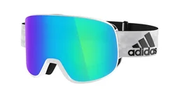adidas Sport eyewear PROGRESSOR C - White shiny - Blue mirror (antifog)
