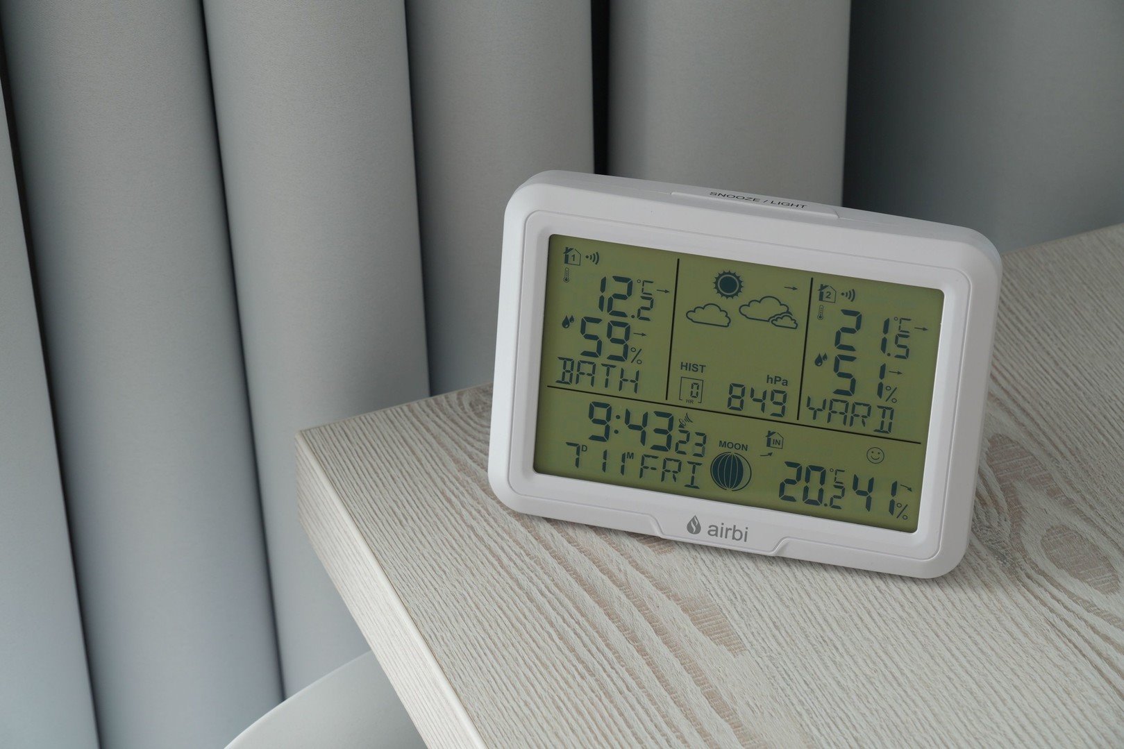 Airbi DUO - meteostanica s 2 bezdrôtovými snímačmi