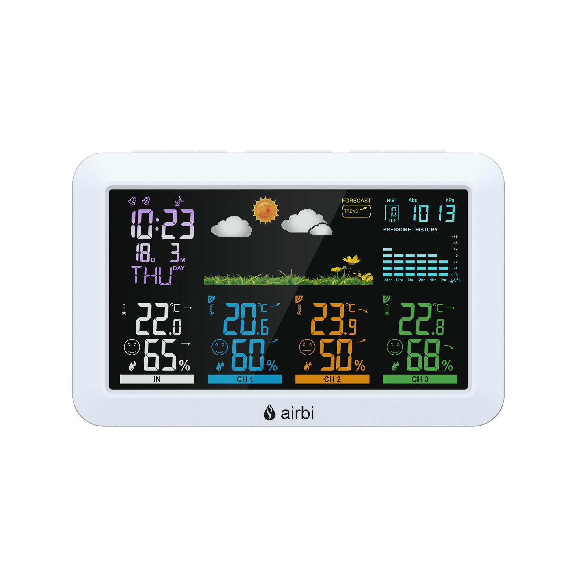 Airbi HOME - meteostanice se 3 čidly