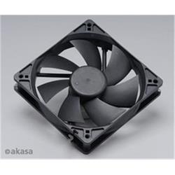 AKASA 120m ventilátor, černý, OEM