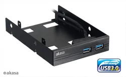 AKASA AK-HDA-06BKV2 adaptér pro disky 2,5" do 3,5", 2x USB 3.0