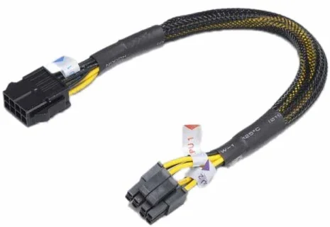 AKASA ATX12V 8pin predlžovací napájací kábel 30cm