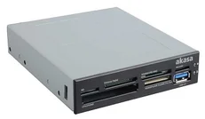 AKASA čtečka AK-ICR-07U3, SDXC + USB3.0 port, interní, černá/bílá