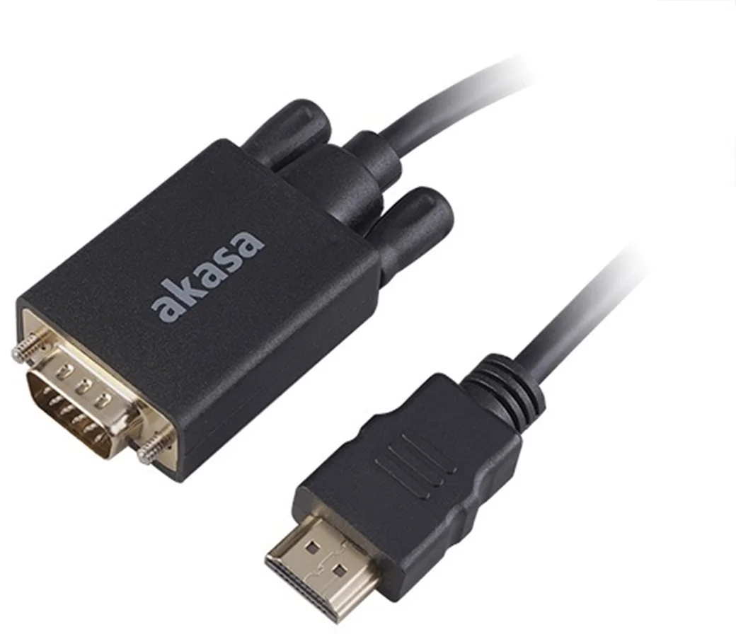 Akasa HDMI na VGA 2 m čierna