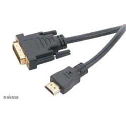 AKASA kabel DVI-D <=> HDMI, 2m