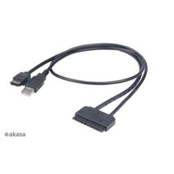 AKASA kabel Flexstor redukce eSATA pro HDD a SSD