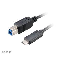 Akasa kabel USB 3.1 USB-C na USB-B, 1m