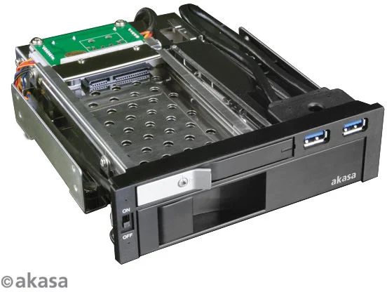 AKASA Lokstor M51 pre 2,5" / 3,5" SATA HDD disky, 2xUSB 3.0 AK-IEN-01