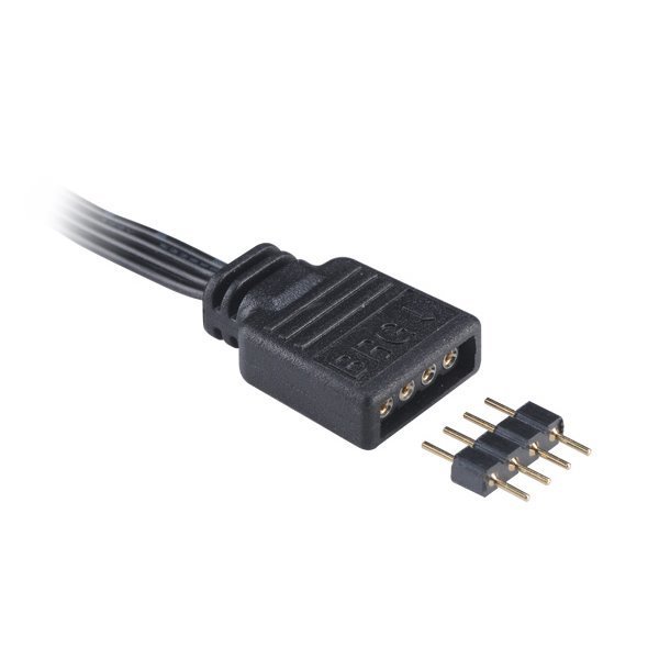 AKASA multiplikátor 4v1 pre RGB LED pásiky AK-CBLD05-40BK
