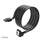 AKASA Proslim SATA kabel 90° - 100 cm