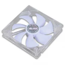 AKASA ventilátor AK-195WH 14cm, bílý led, ultratichý 22.8 dB