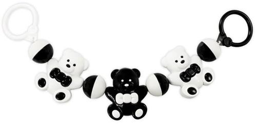 Akuku Chrastítko na kočík Baby Bears Black and White