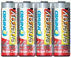 Akumulátor Conrad energie, NiZn , AA, 1500 mAh, 1,6 V, 4 ks 252000