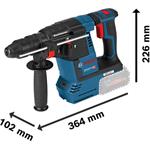 Akumulátorové vŕtacie kladivo BOSCH s SDS plus GBH 18V-26F (0.611.910.007)