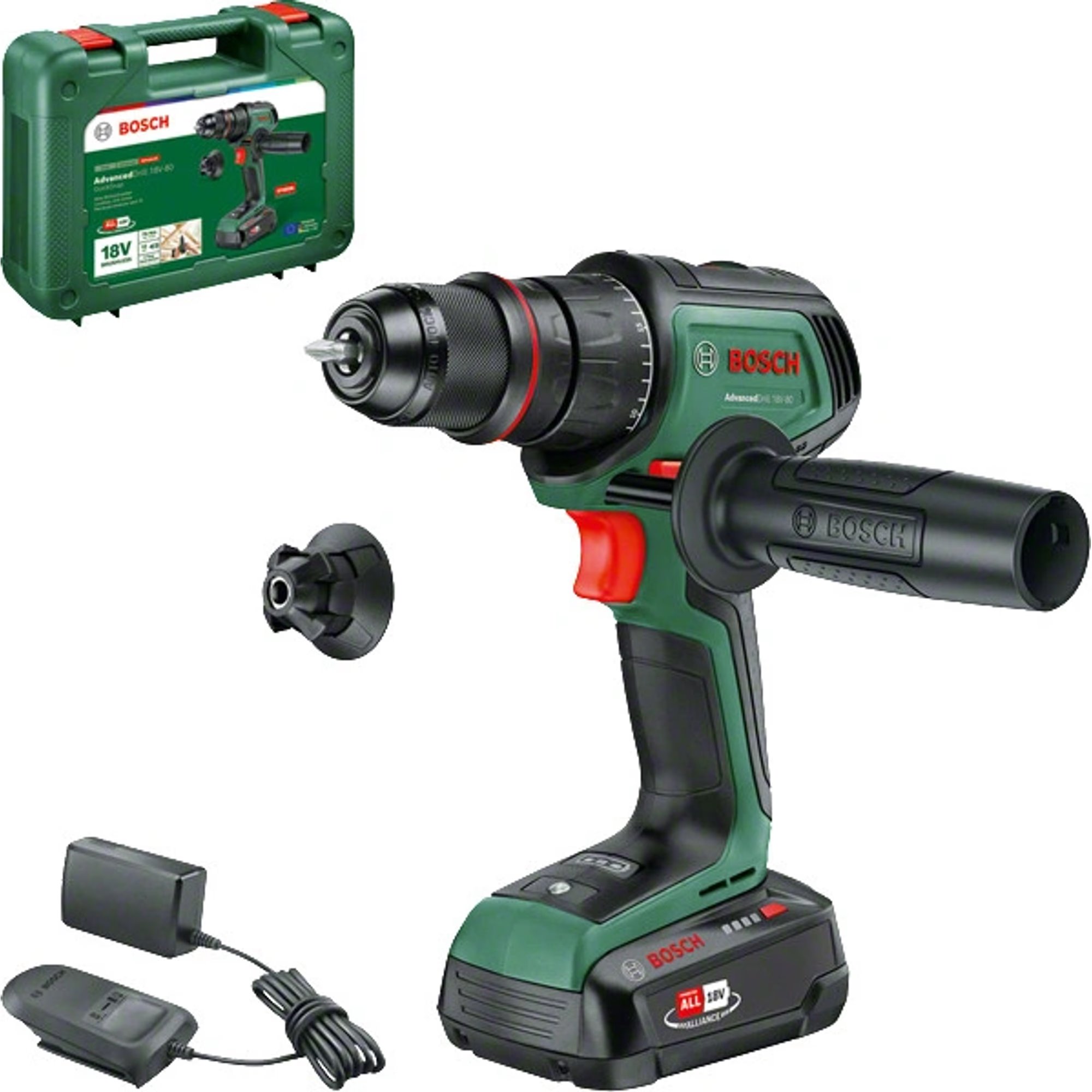 Akumulátorový vŕtací skrutkovač BOSCH AdvancedDrill 18V-80 QuickSnap (0.603.9E2.001)