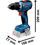 Akumulátorový vŕtací skrutkovač BOSCH PRO GSR 18V-65 (0.601.9N3.206)