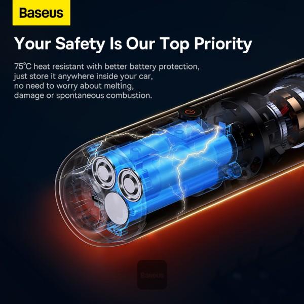 Akumulátorový vysavač do auta Baseus A3lite 12000Pa černý