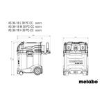 Akumulátorový vysávač METABO AS 36-18 L 30 PC-CC (602073850)